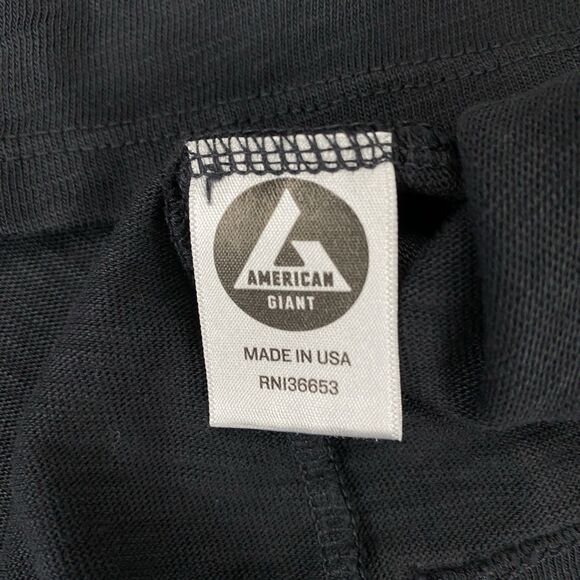 American Giant Premium Slub Tee Womens Large Black V-Neck Long Sleeve Top Preppy - Picture 16 of 16